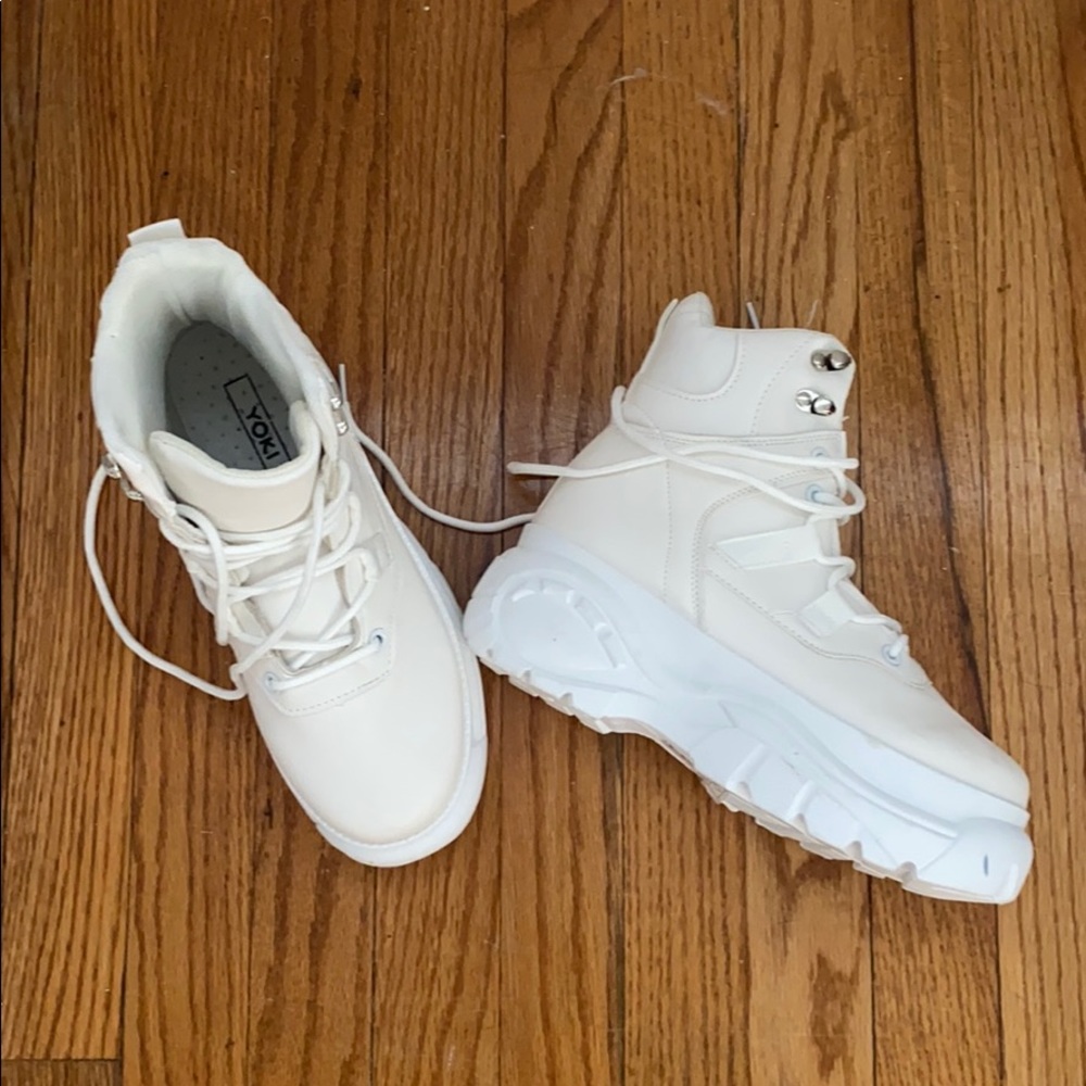 White Platform Boots